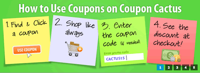 Coupon Cactus - how to use