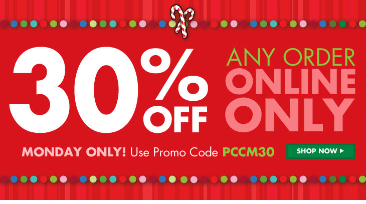Party City online coupon code - 30% off Monday only
