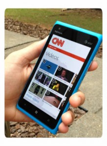CNN News app on Nokia Lumia 900