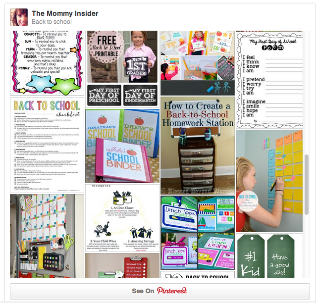 Back to school organizing and tips