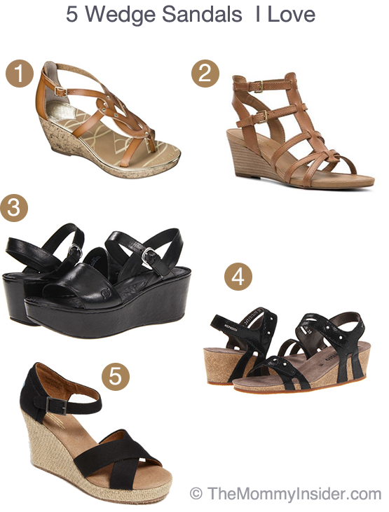 Fashion Roundup: 5 Wedge Sandals I Love | The Mommy Insider