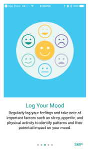 iOS mood tracking app